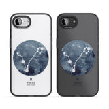 Pisces Zodiac Transparent Design - Blue