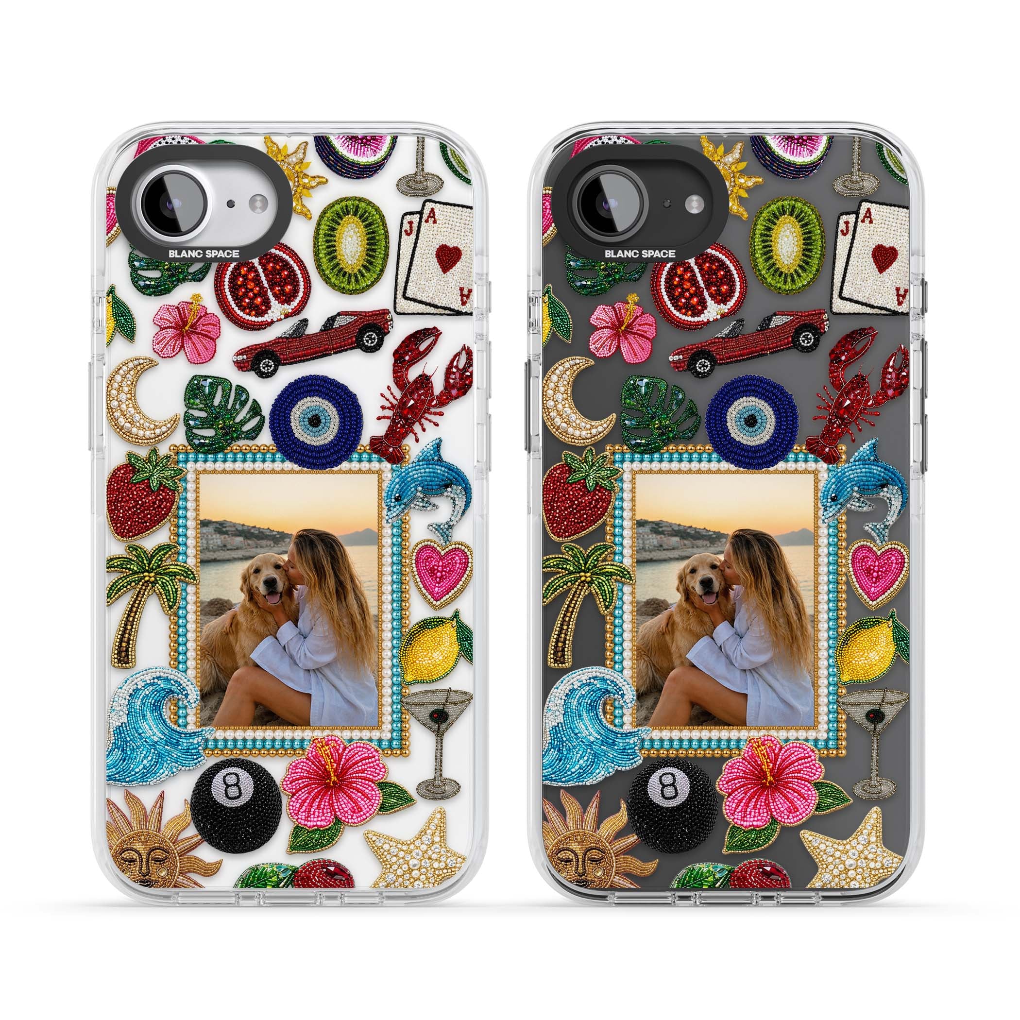 Beaded Photo coastal iPhone case | Clear Impact case for iPhone 16e, iPhone 17e