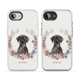 Personalised Black Lab Watercolour Dog Portrait