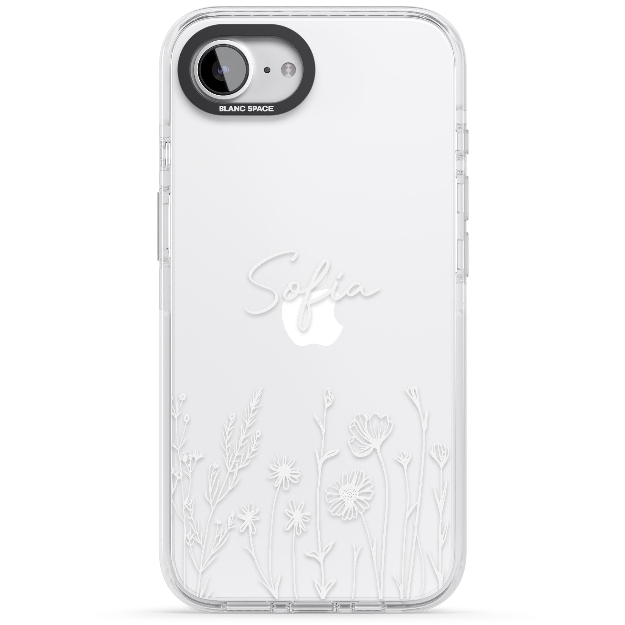 Personalised White Wildflowers