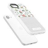 Personalised Light Floral Pattern & Stripes
