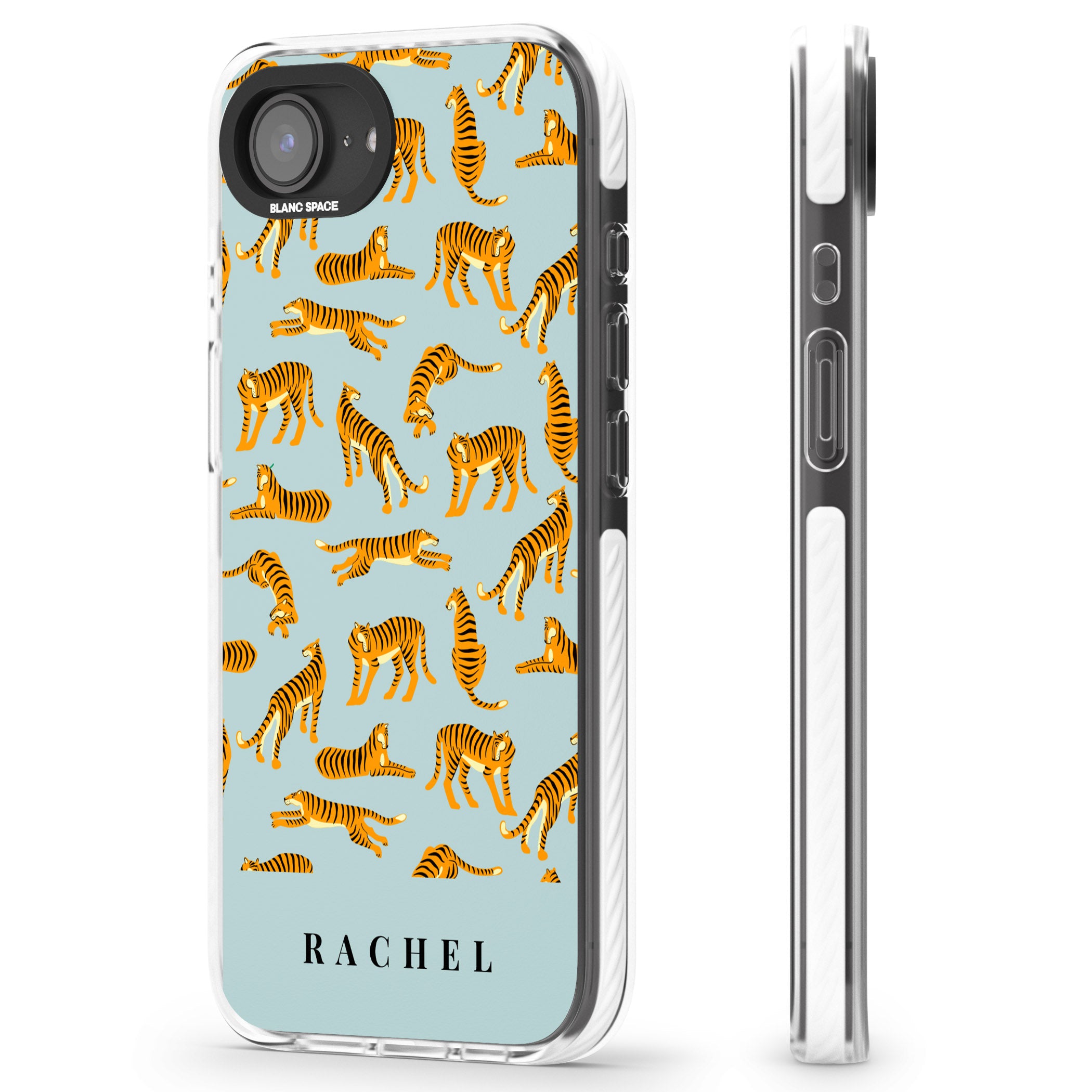 Personalised Turquoise Tiger Pattern