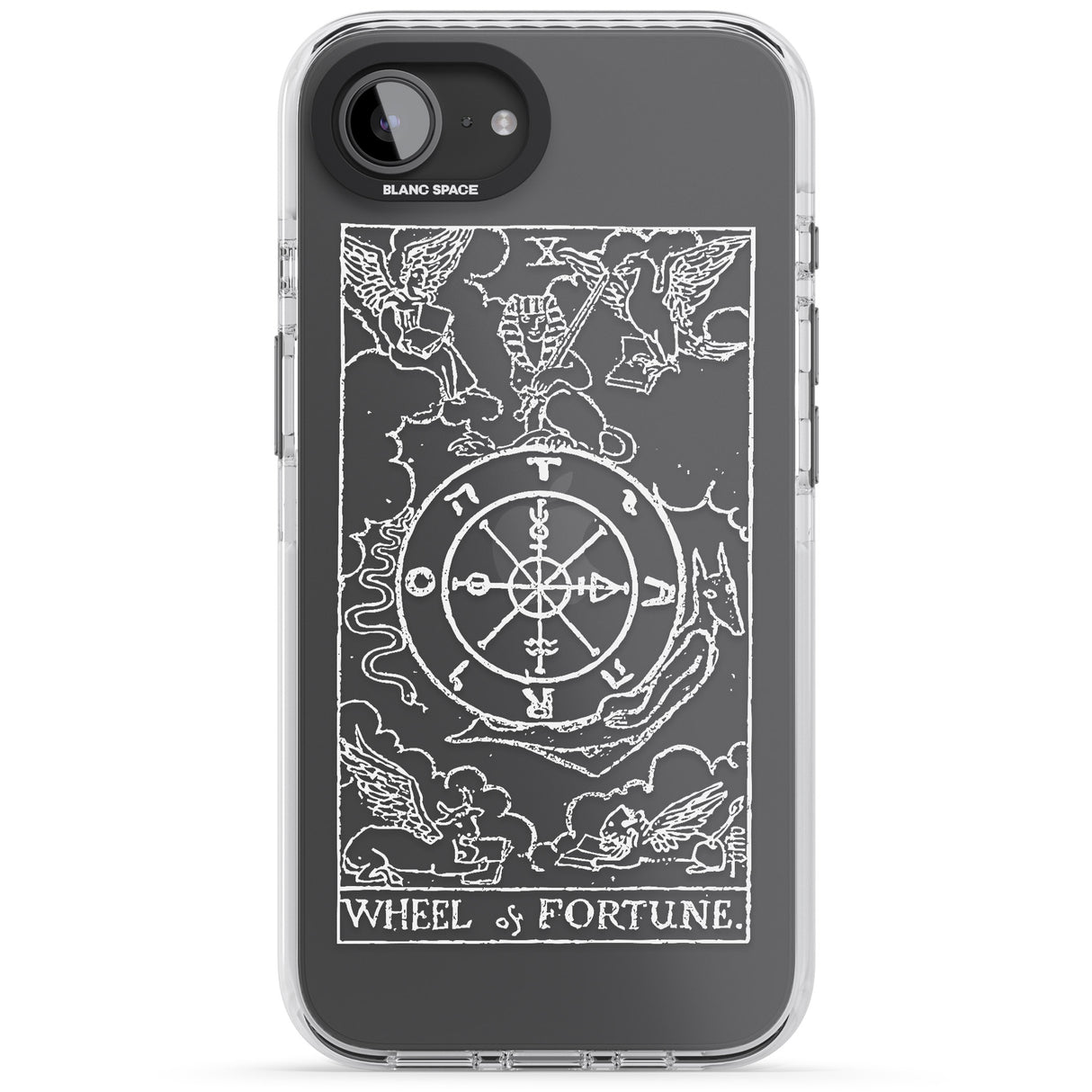 Personalised Wheel of Fortune Tarot Card - White Transparent