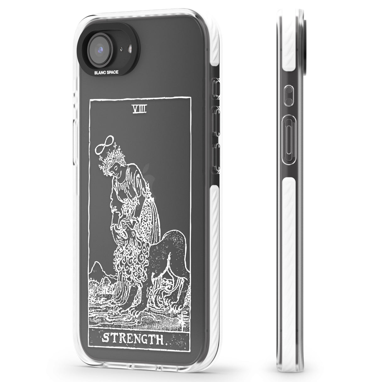 Personalised Strength Tarot Card - White Transparent