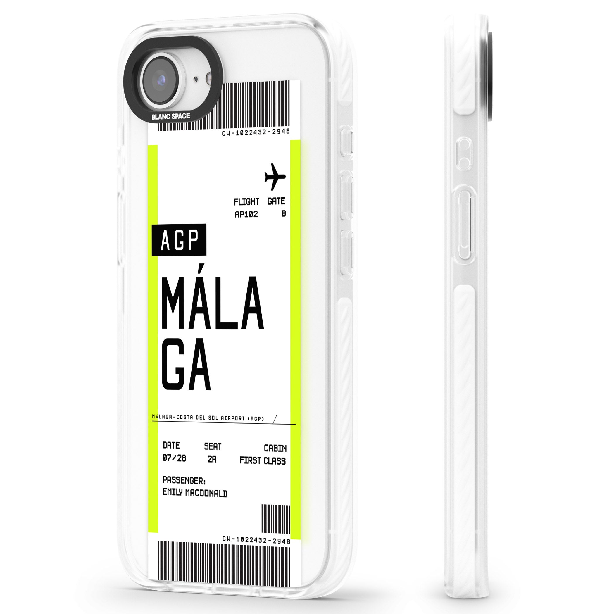 Personalised Málaga Boarding Pass