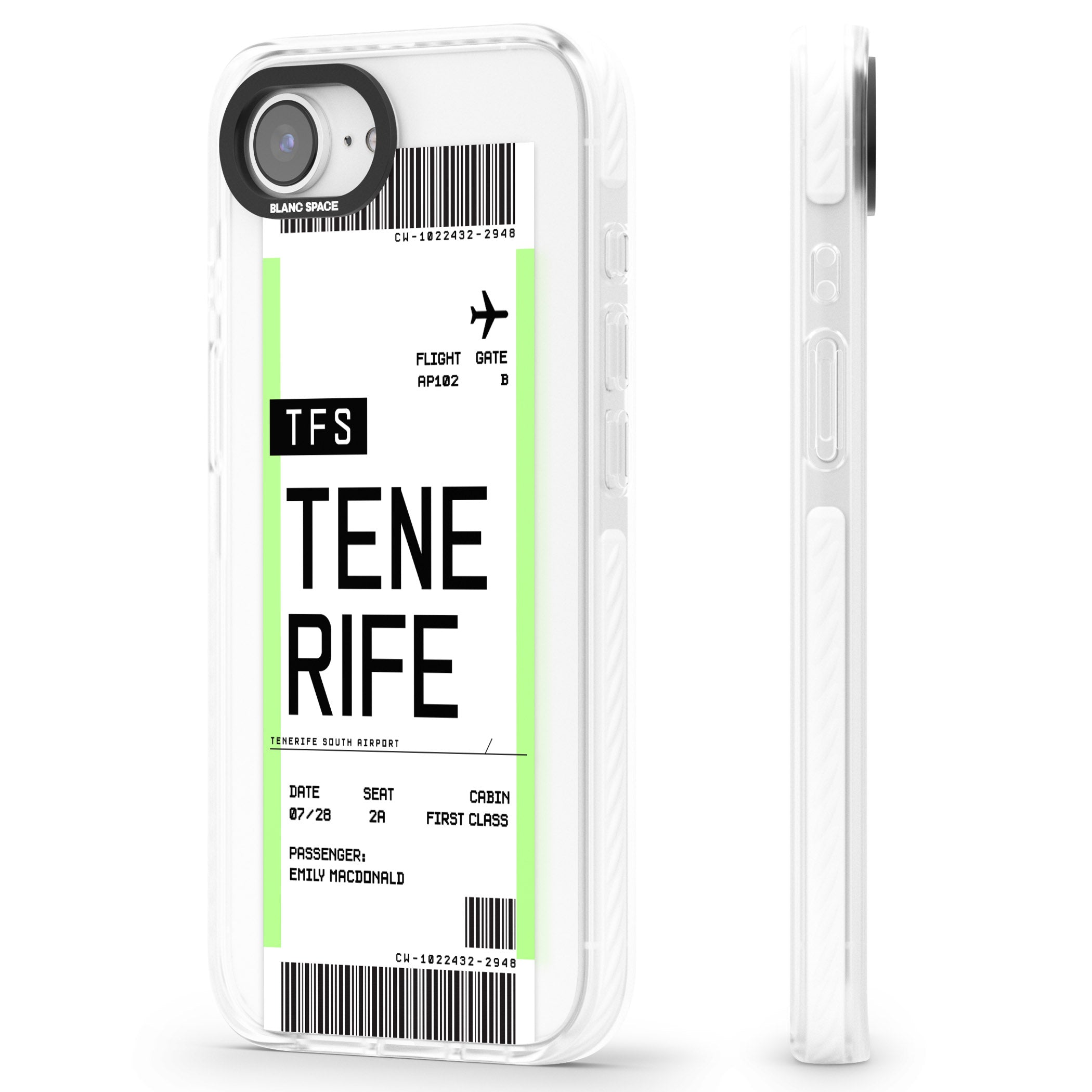 Personalised Tenerife Boarding Pass