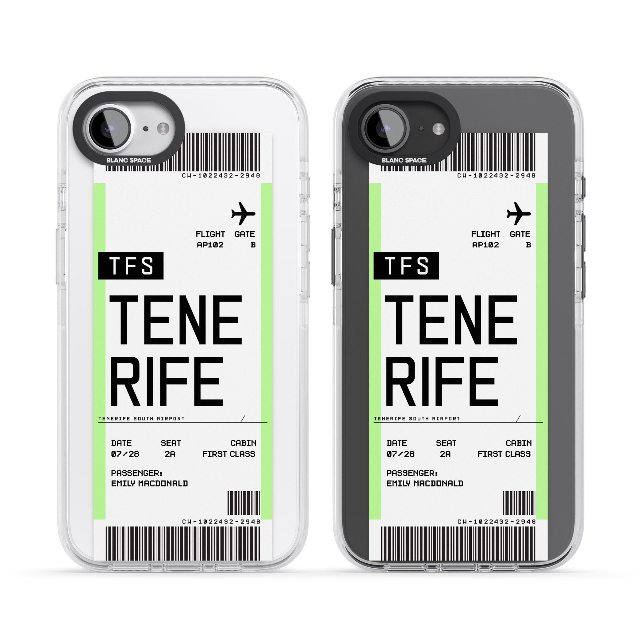 Personalised Tenerife Boarding Pass