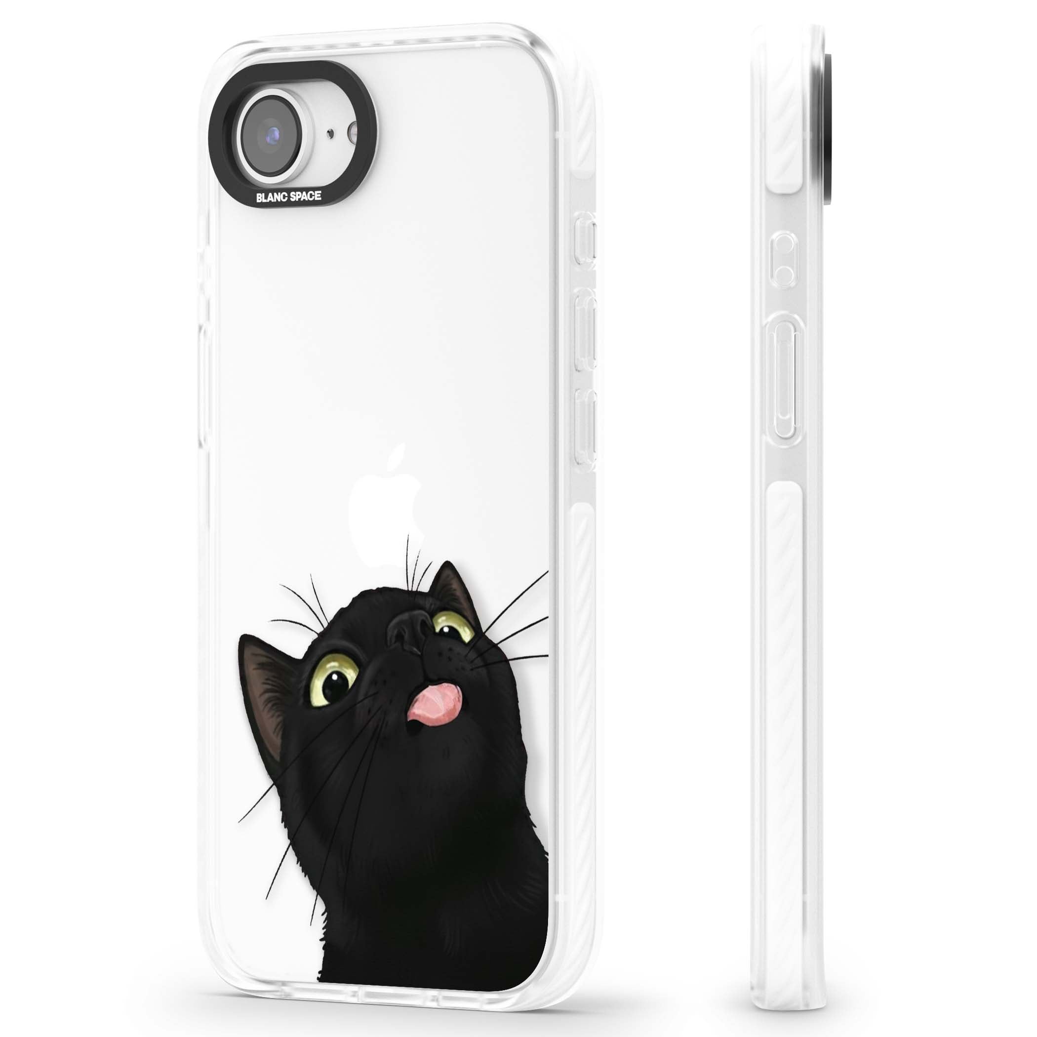 Black Cat Energy for her iPhone case | Clear Impact case for iPhone 16e, iPhone 17e