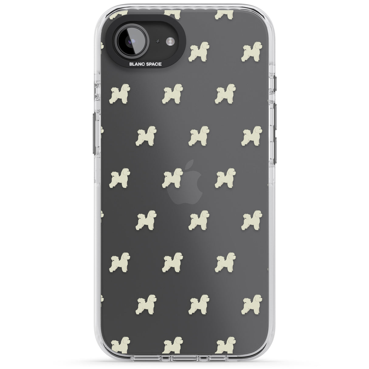 Bichon Frise Dog Pattern Clear