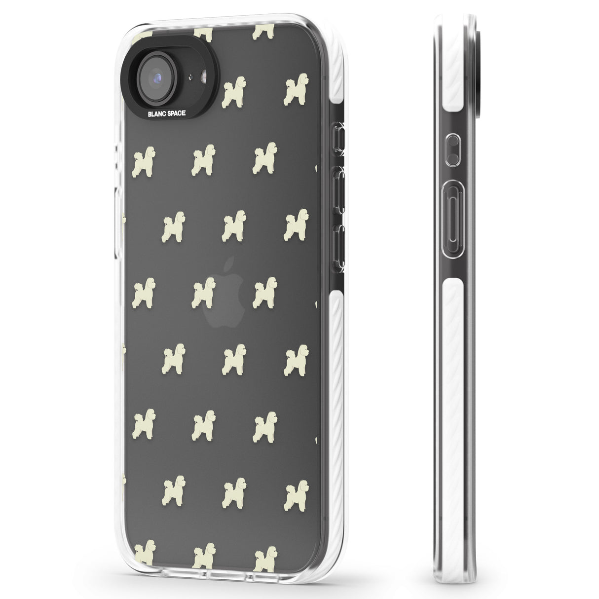 Bichon Frise Dog Pattern Clear