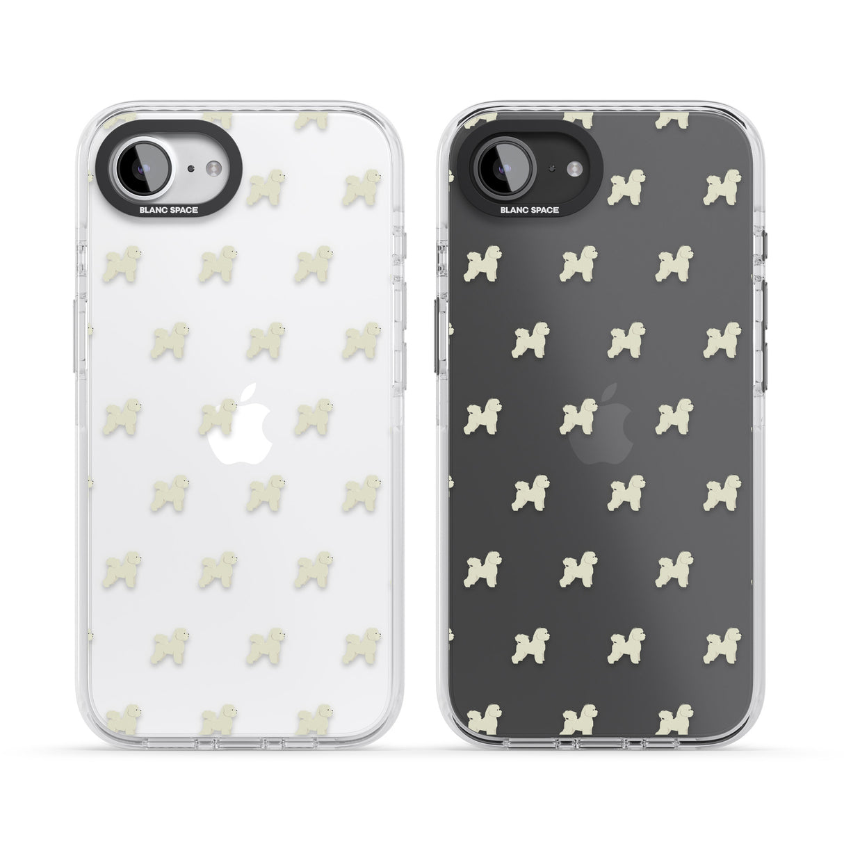 Bichon Frise Dog Pattern Clear