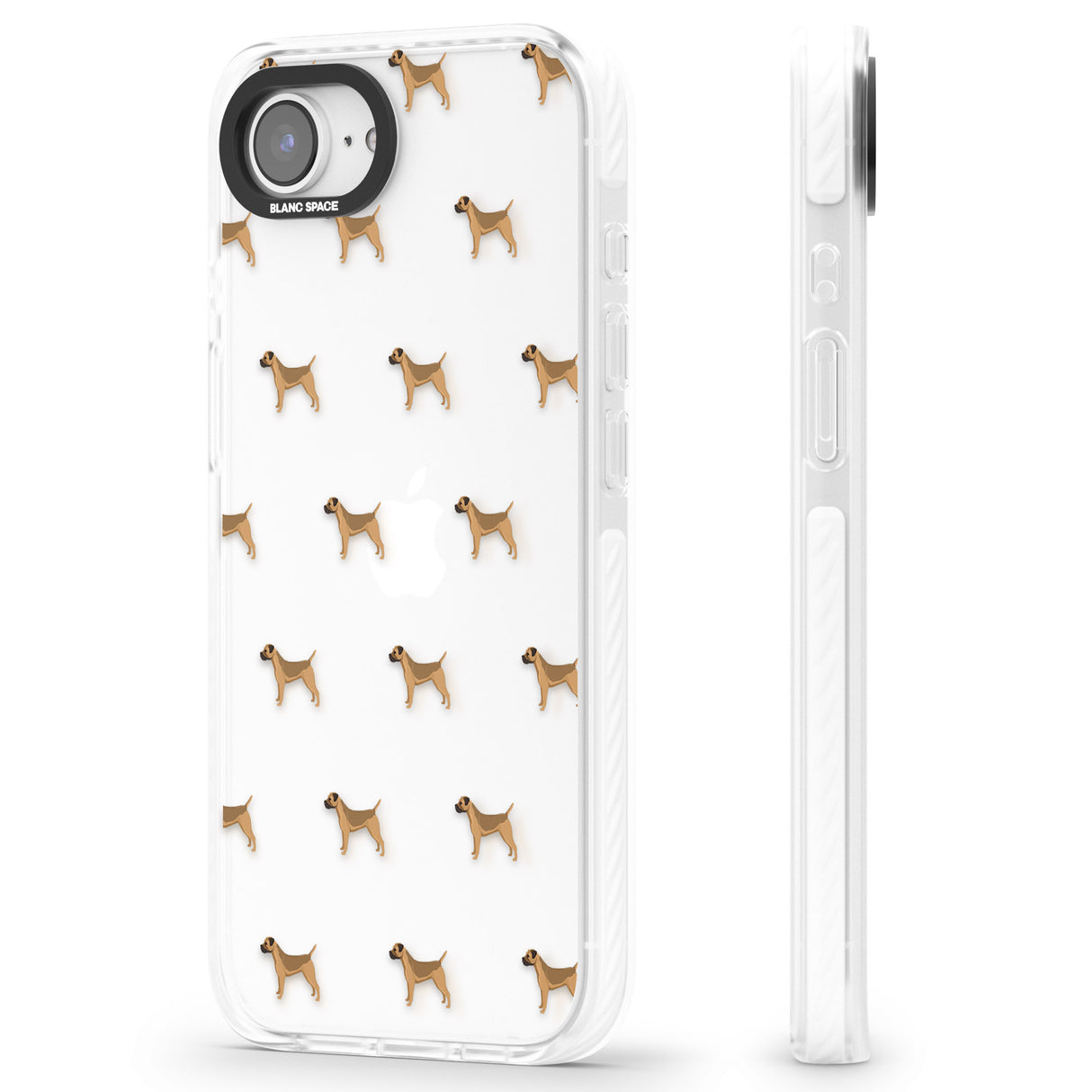 Border Terrier Dog Pattern Clear