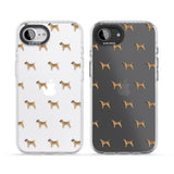 Border Terrier Dog Pattern Clear