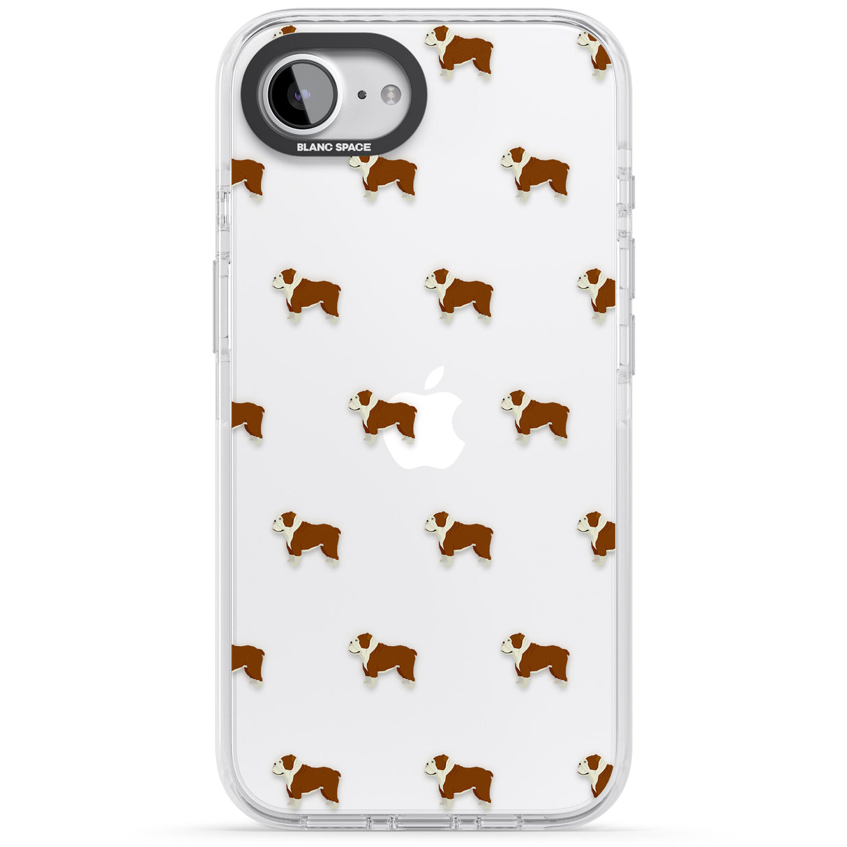 English Bulldog Dog Pattern Clear
