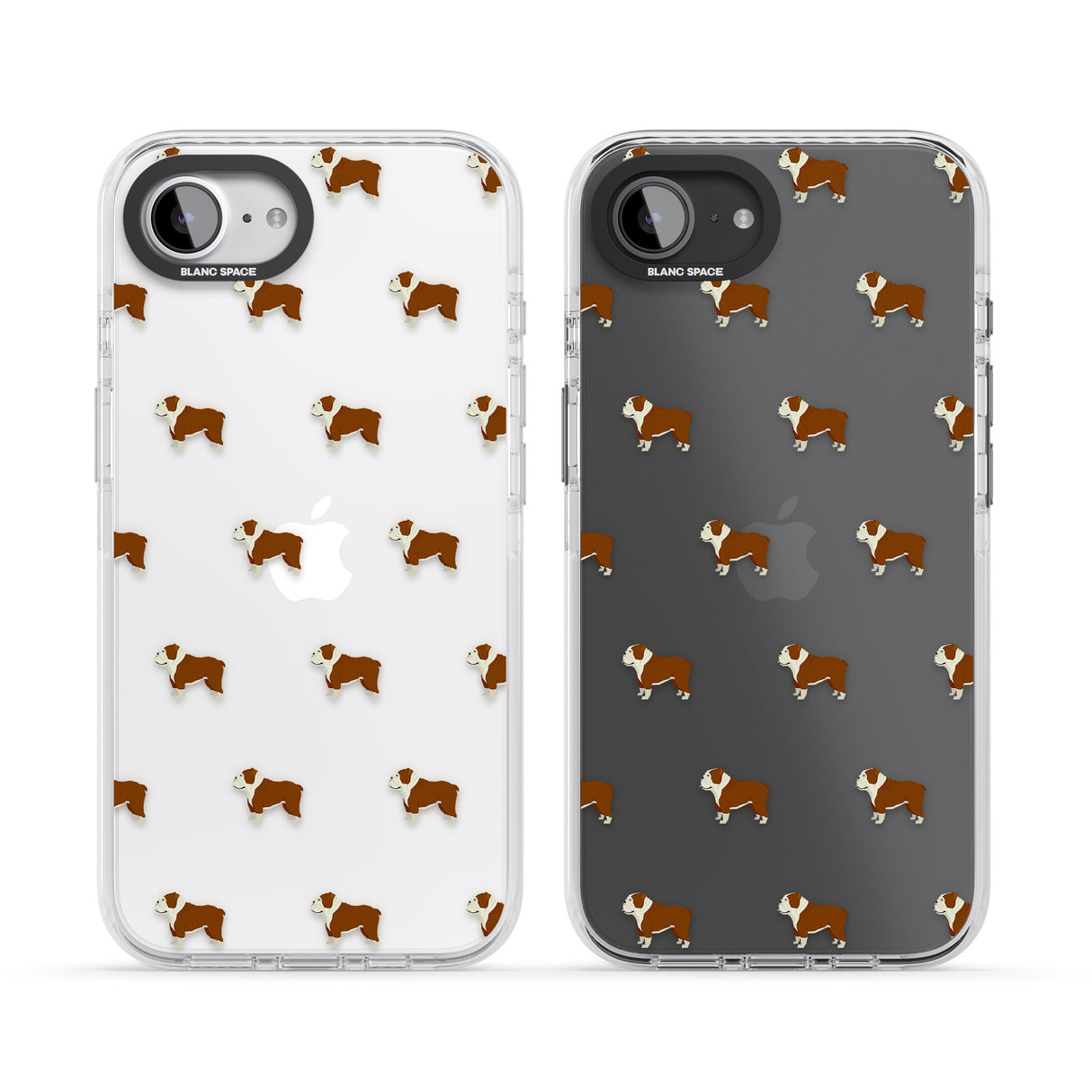 English Bulldog Dog Pattern Clear