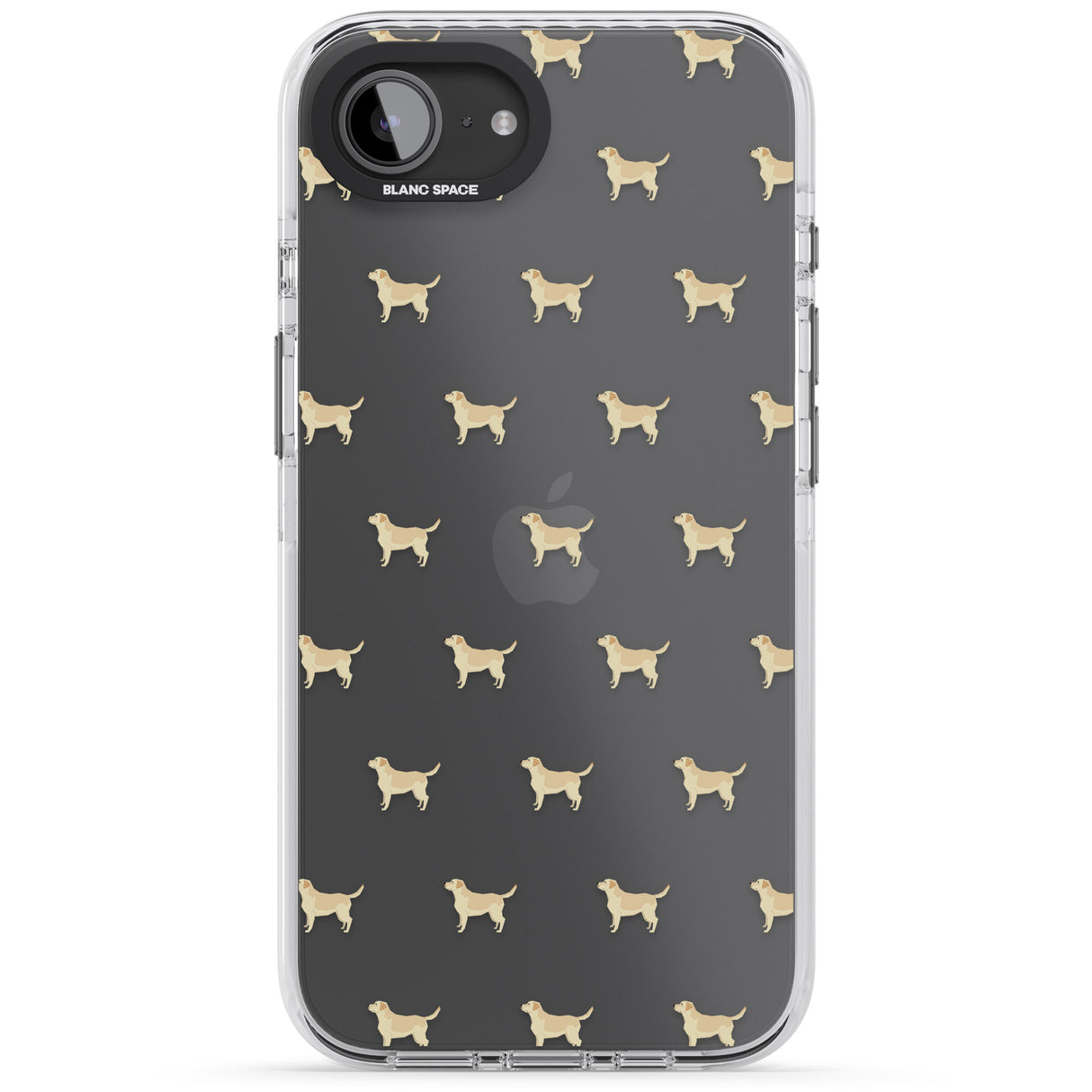 Tan Labrador Dog Pattern Clear
