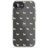 Tan Labrador Dog Pattern Clear