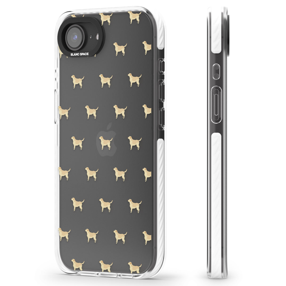 Tan Labrador Dog Pattern Clear