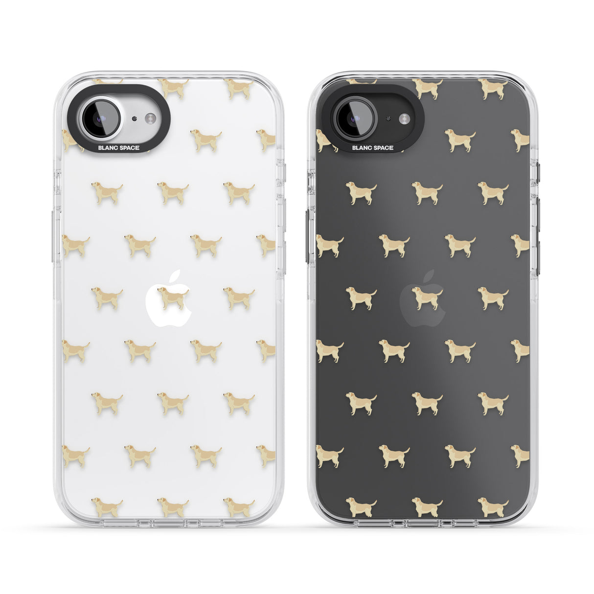 Tan Labrador Dog Pattern Clear