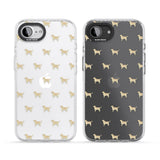 Tan Labrador Dog Pattern Clear