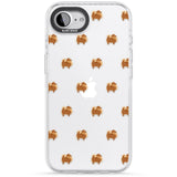Pomeranian Dog Pattern Clear