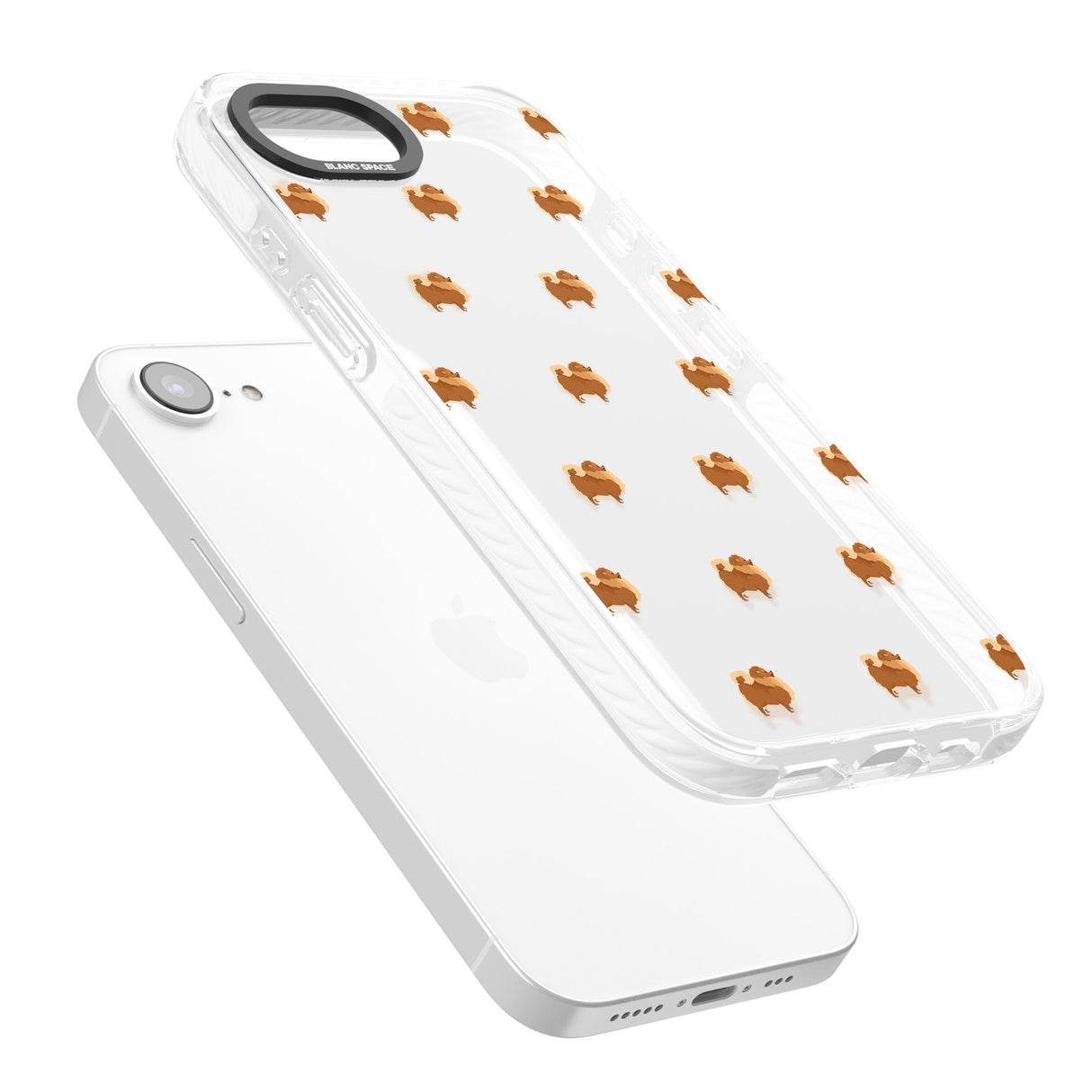 Pomeranian Dog Pattern Clear