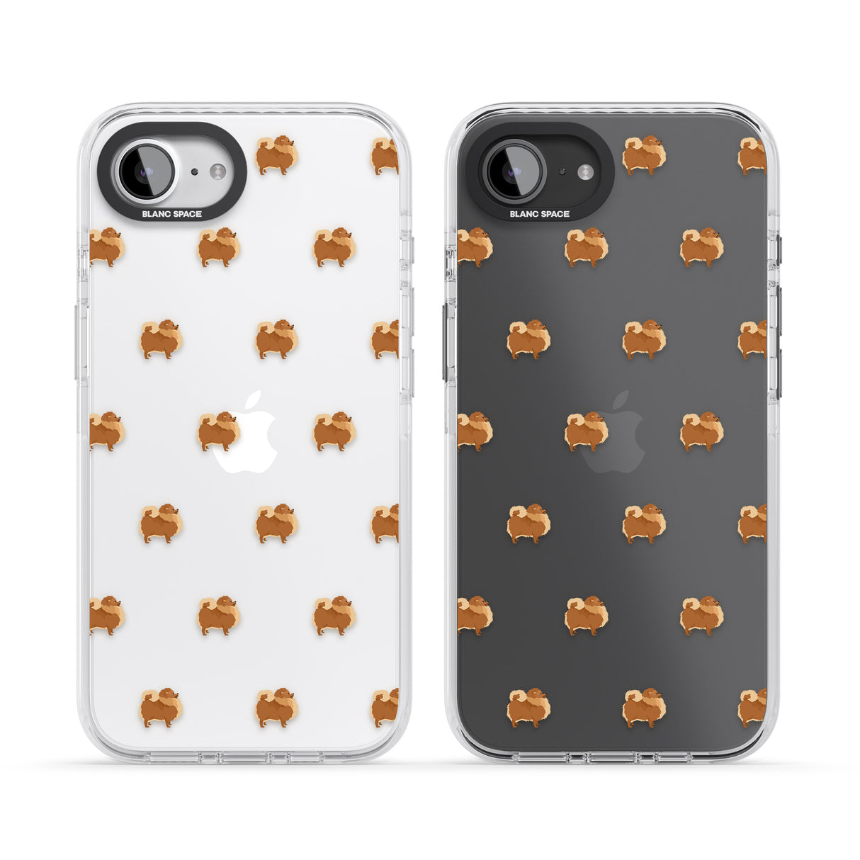 Pomeranian Dog Pattern Clear