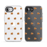 Pomeranian Dog Pattern Clear