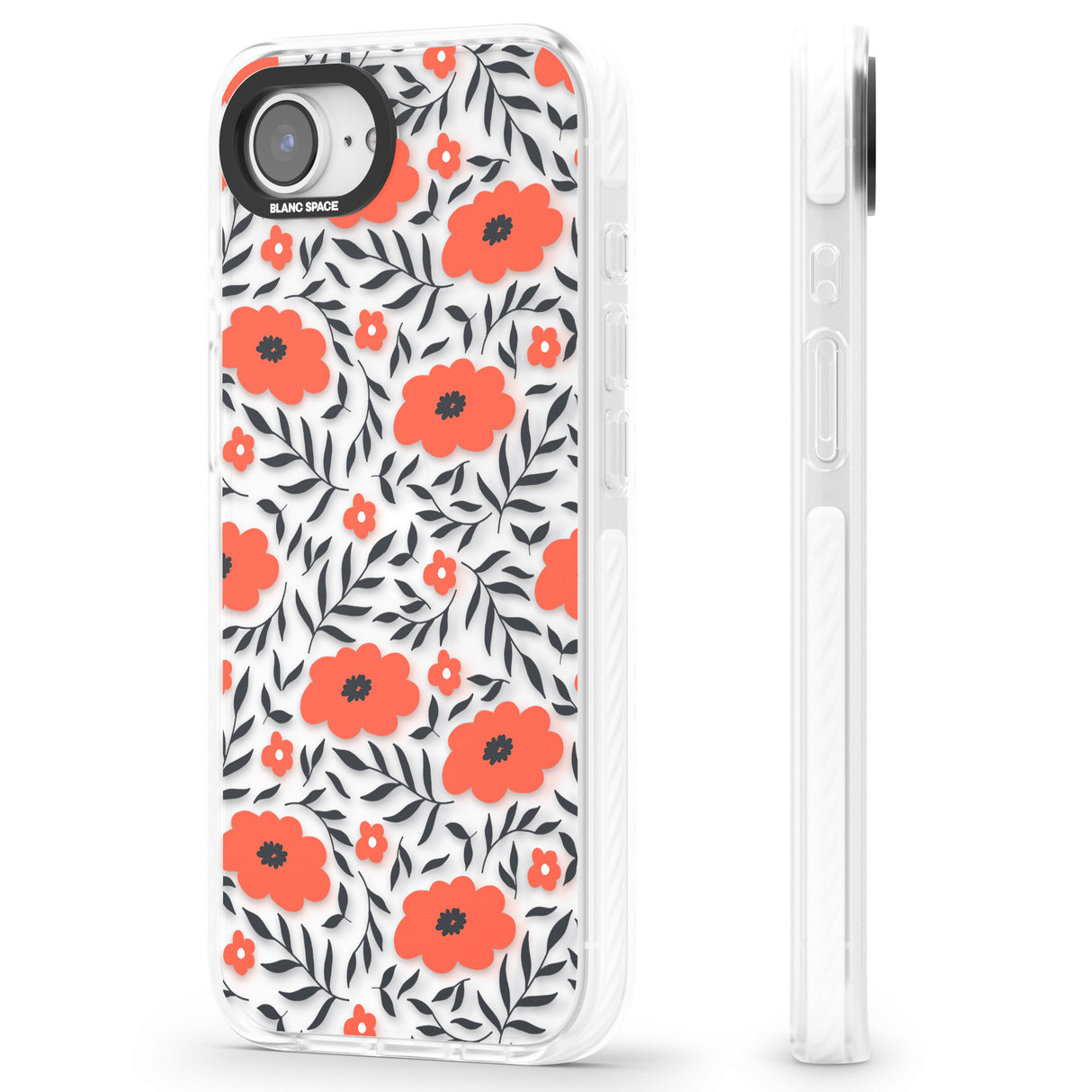 Red Poppy Transparent Floral