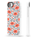 Red Poppy Transparent Floral