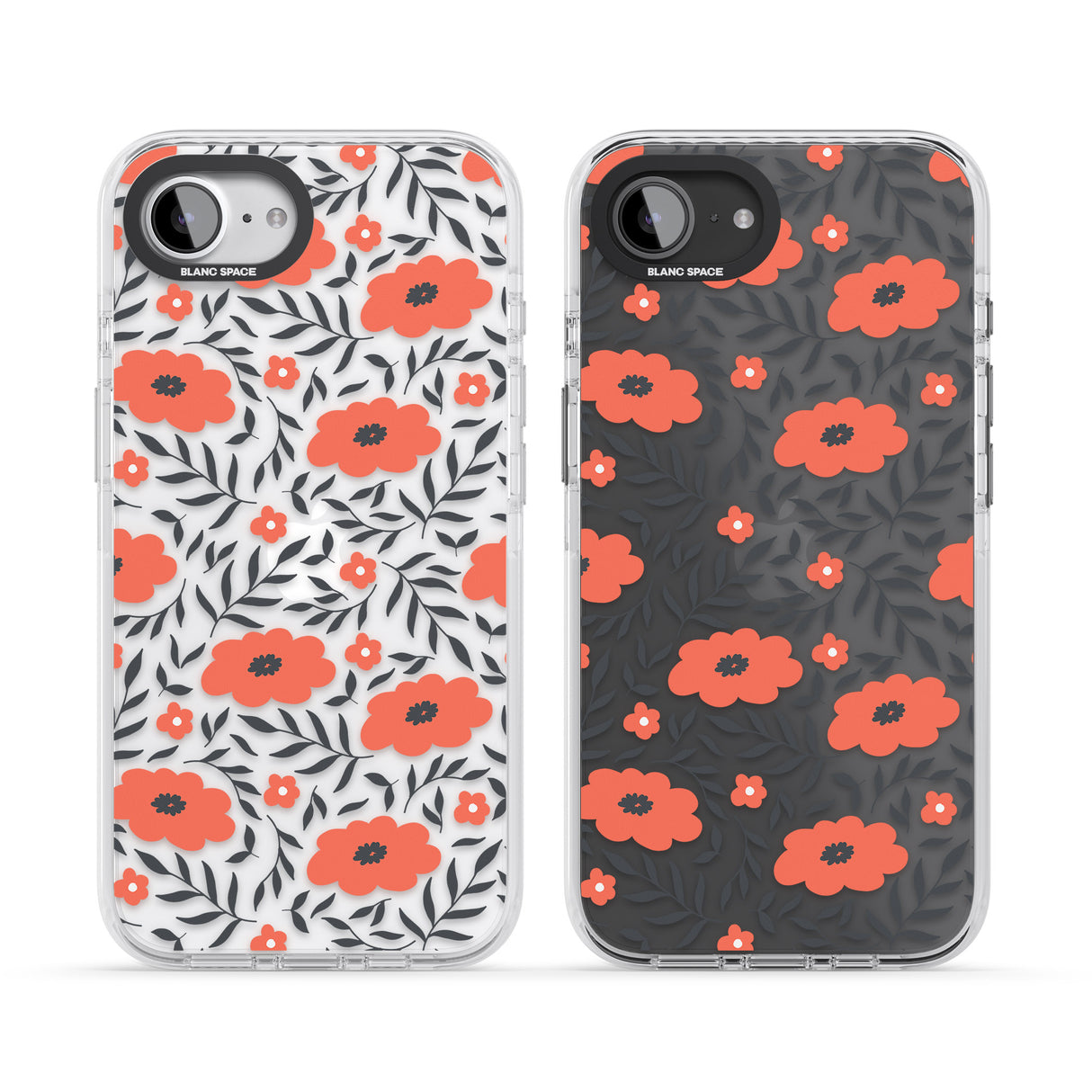 Red Poppy Transparent Floral