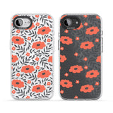 Red Poppy Transparent Floral
