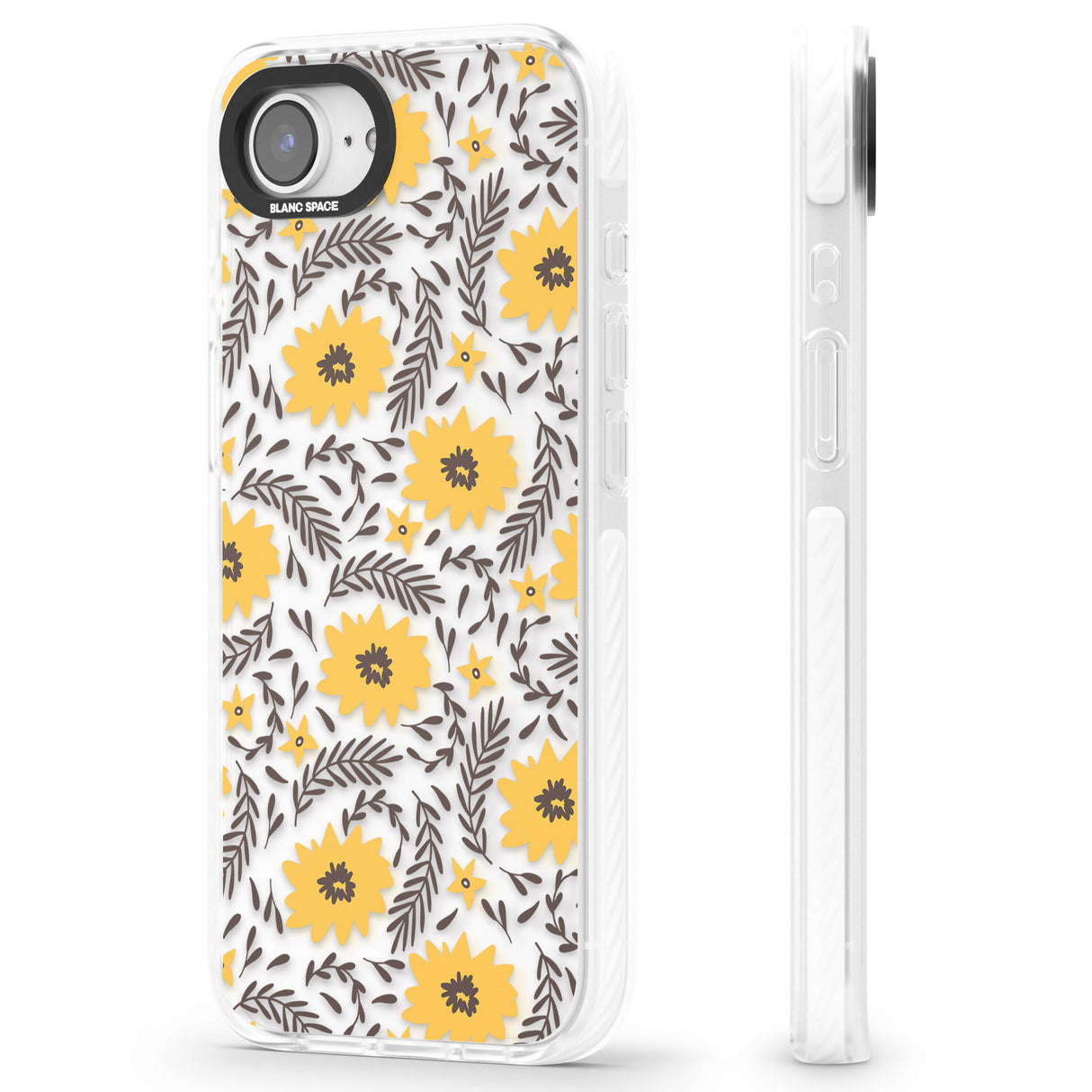 Yellow Blossoms Transparent Floral
