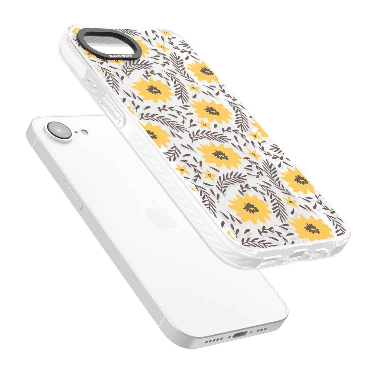 Yellow Blossoms Transparent Floral