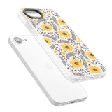 Yellow Blossoms Transparent Floral