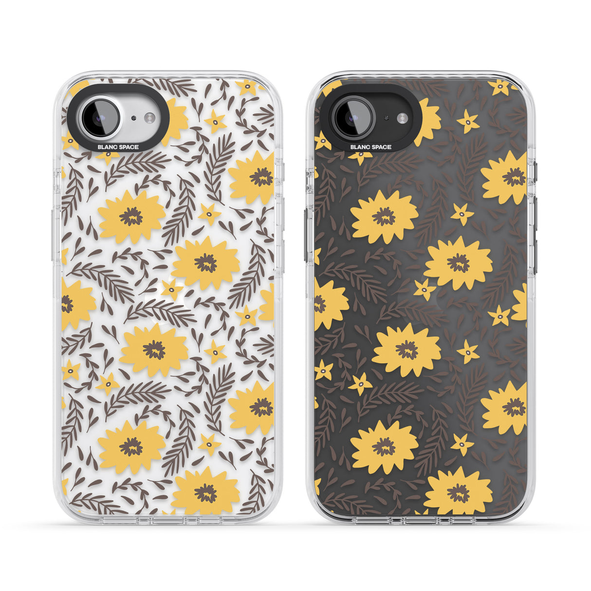 Yellow Blossoms Transparent Floral