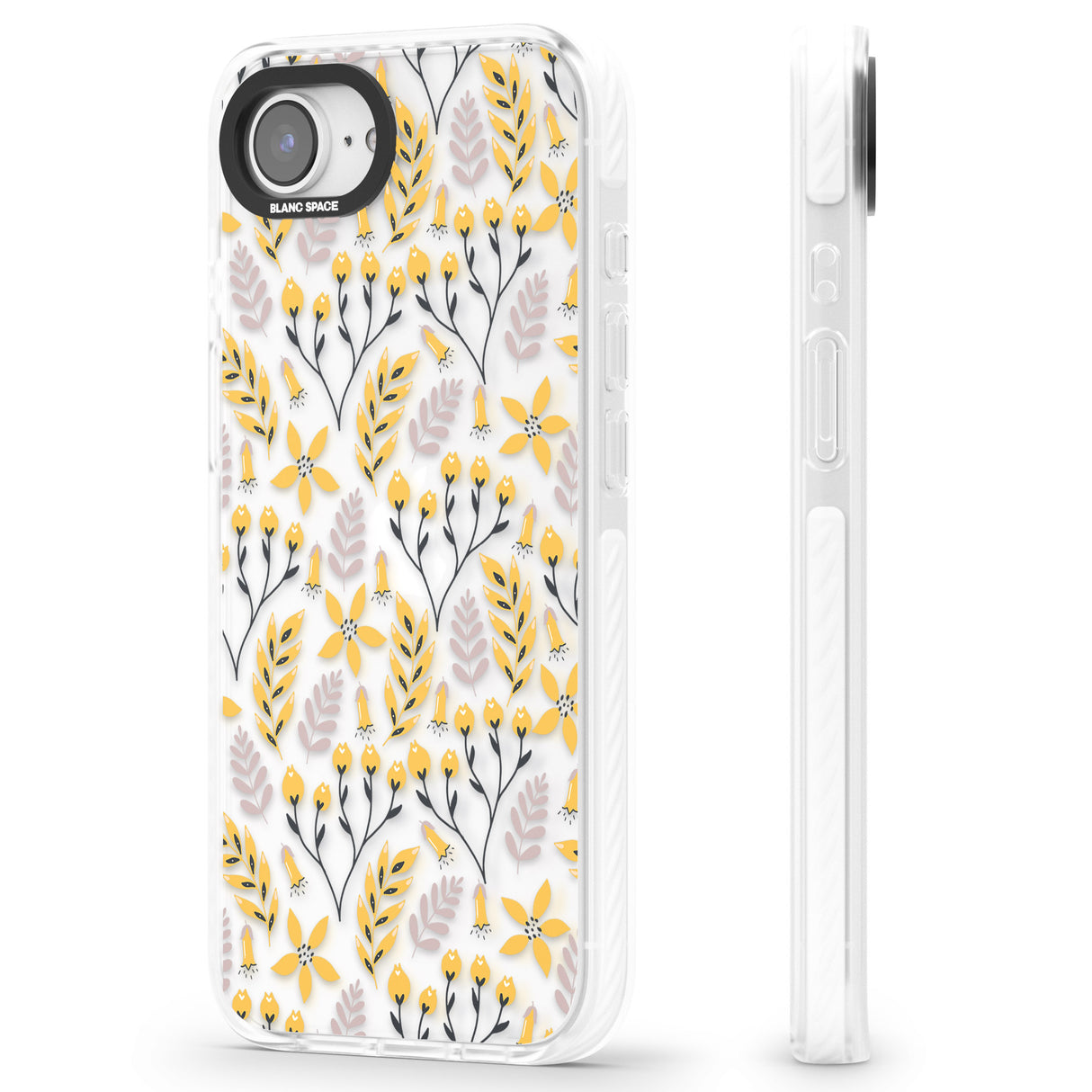 Yellow Leaves Transparent Floral