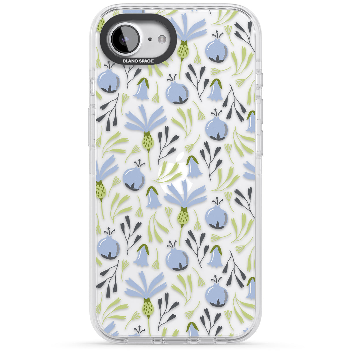 Blue Flora Transparent Floral
