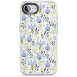 Blue Flora Transparent Floral