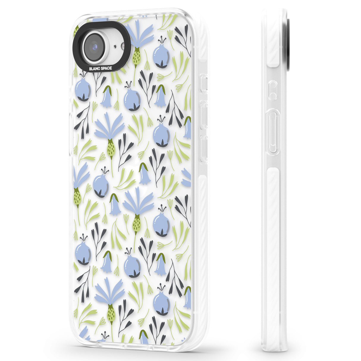 Blue Flora Transparent Floral