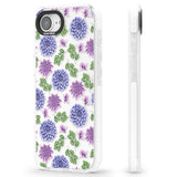 Purple Dahlias Transparent Floral