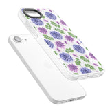 Purple Dahlias Transparent Floral