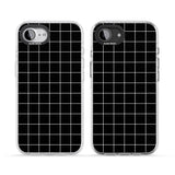 Simplistic Large Grid Pattern Black