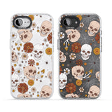 Halloween Skulls and Flowers