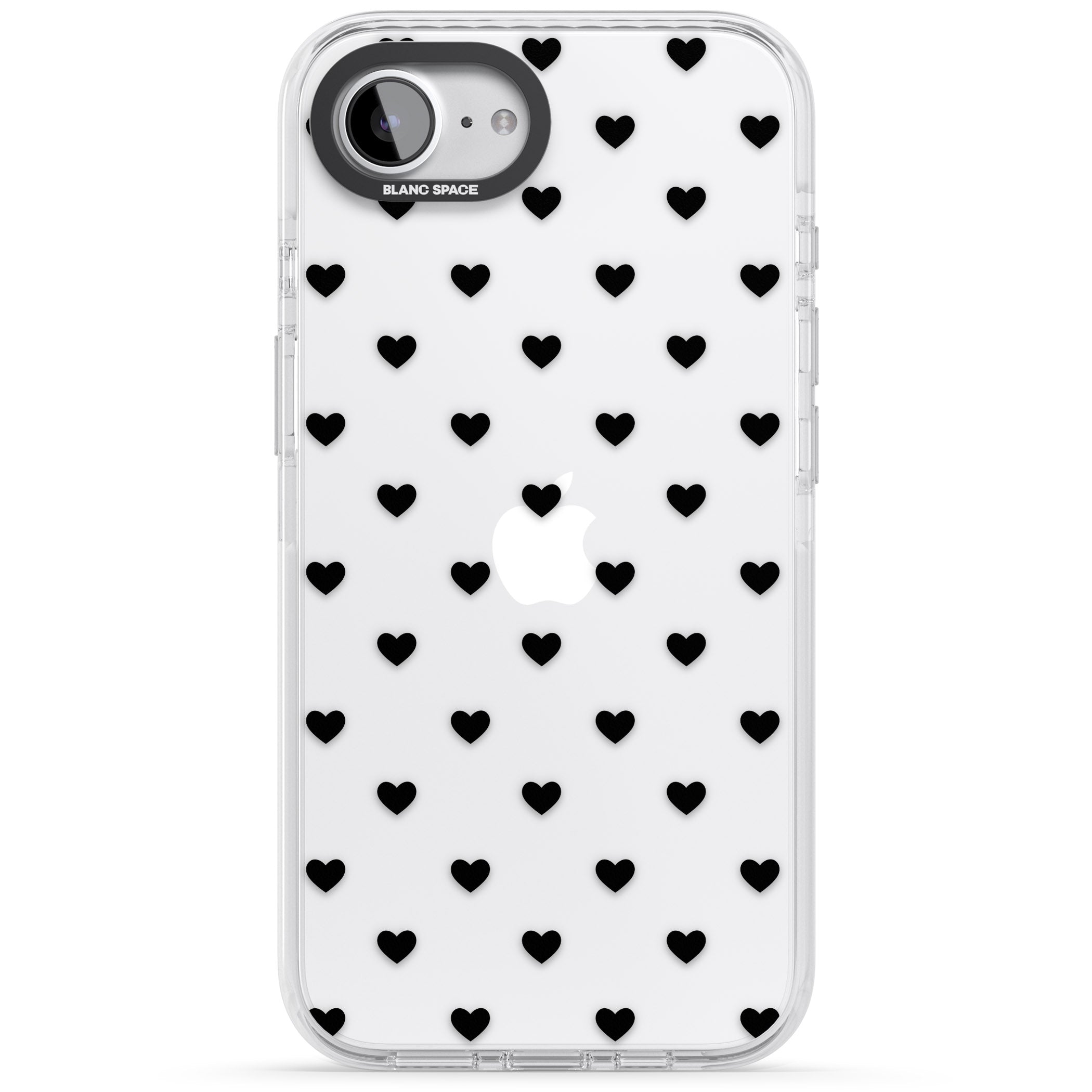 Small Heart Pattern: White &