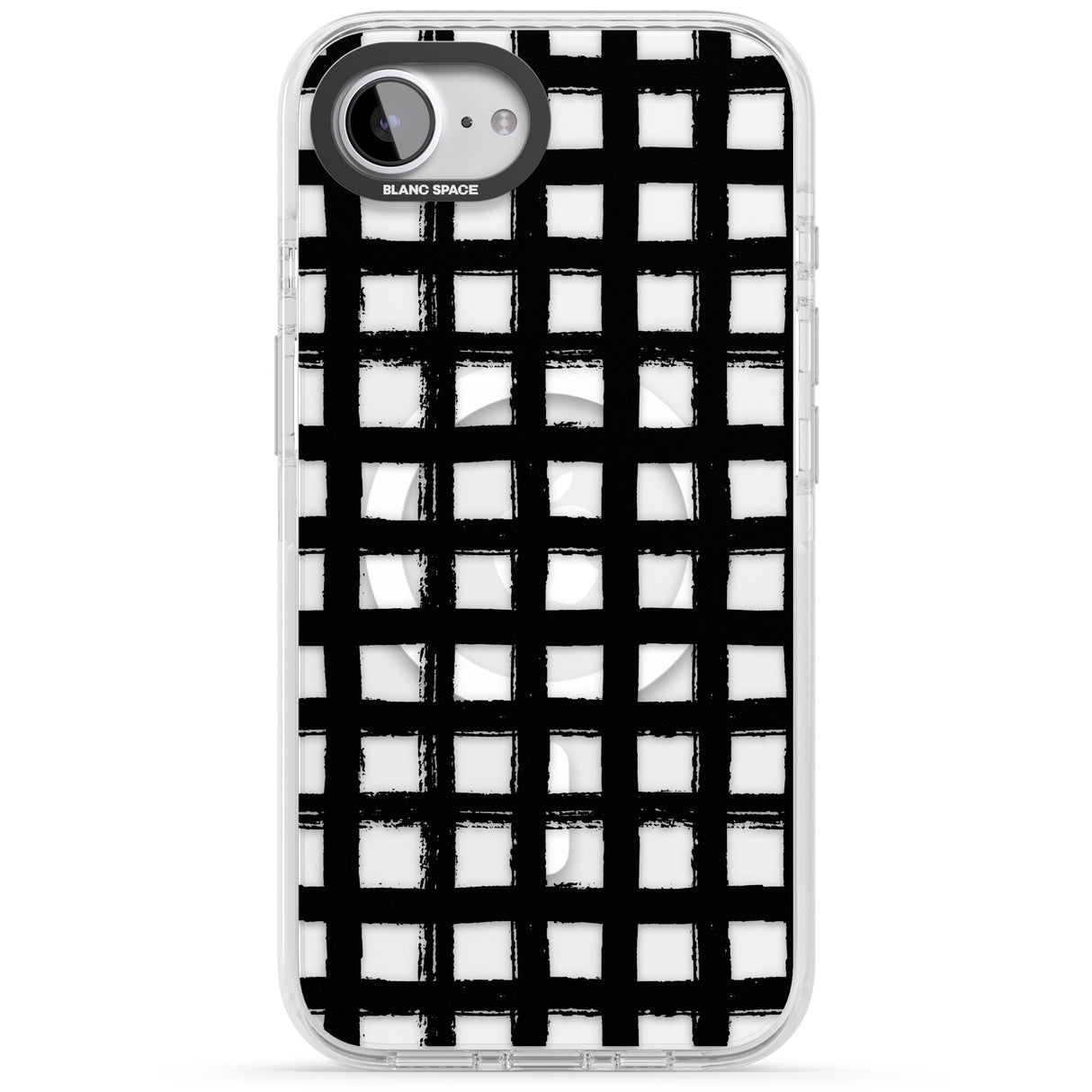 Messy Black Grid - Clear