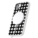 Messy Black Grid - Clear