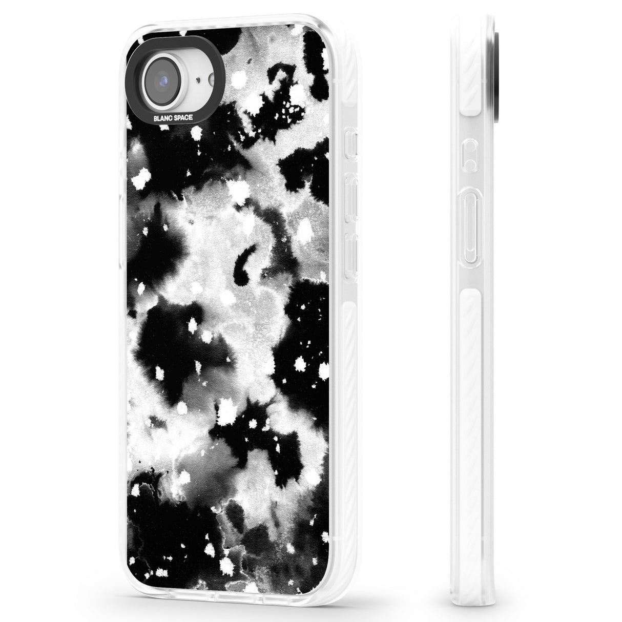 Black & White Acid Wash Tie-Dye Pattern