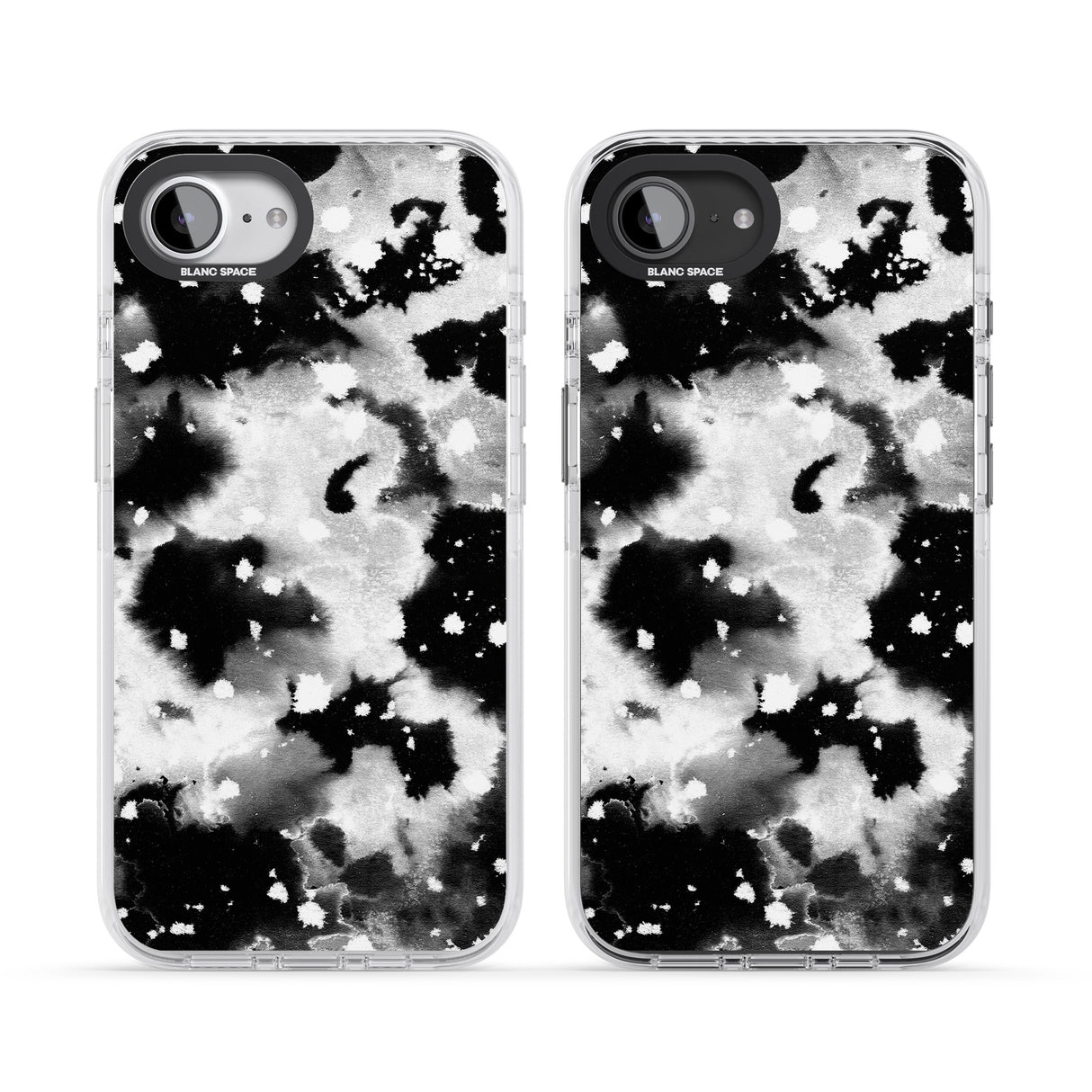 Black & White Acid Wash Tie-Dye Pattern