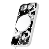 Black & White Acid Wash Tie-Dye Pattern